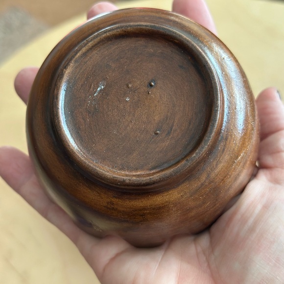 Vintage Treasure Craft Ceramic trinket dish - Orange and Brown - Picture 5 of 7